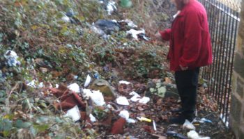 Flytipping Flaybrick Cemetery and surrounding area