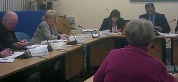 Councillor Jean Stapleton addresses the Cabinet about upcoming changes to the way people register to vote