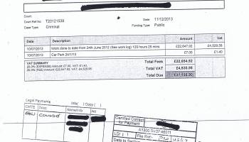 Wirral Council V Meyer Group Limited redacted invoice Â£27,185.90 Nigel Lawrence QC Liverpool Crown Court