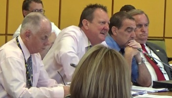 Merseytravel Committee (Liverpool City Region Combined Authority) meeting 25th June 2015 Middle Row L to R Cllr Jerry Williams, Cllr Steve Foulkes, Cllr Malcolm Sharp, Cllr Terry Shields
